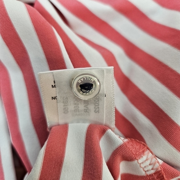 Peter Millar Crown Crafted USGA Short Sleeve Polo Knit Shirt XL Striped - Picture 8 of 9